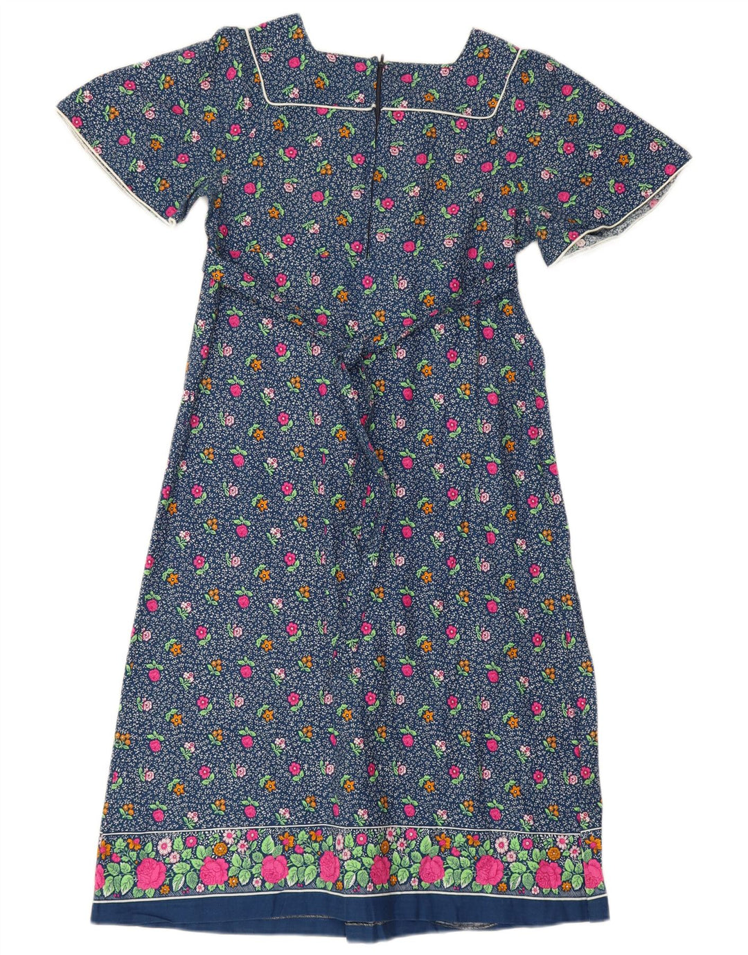 Nuova Moda Vestido Maxi Mujer IT 44 Azul Medio Floral