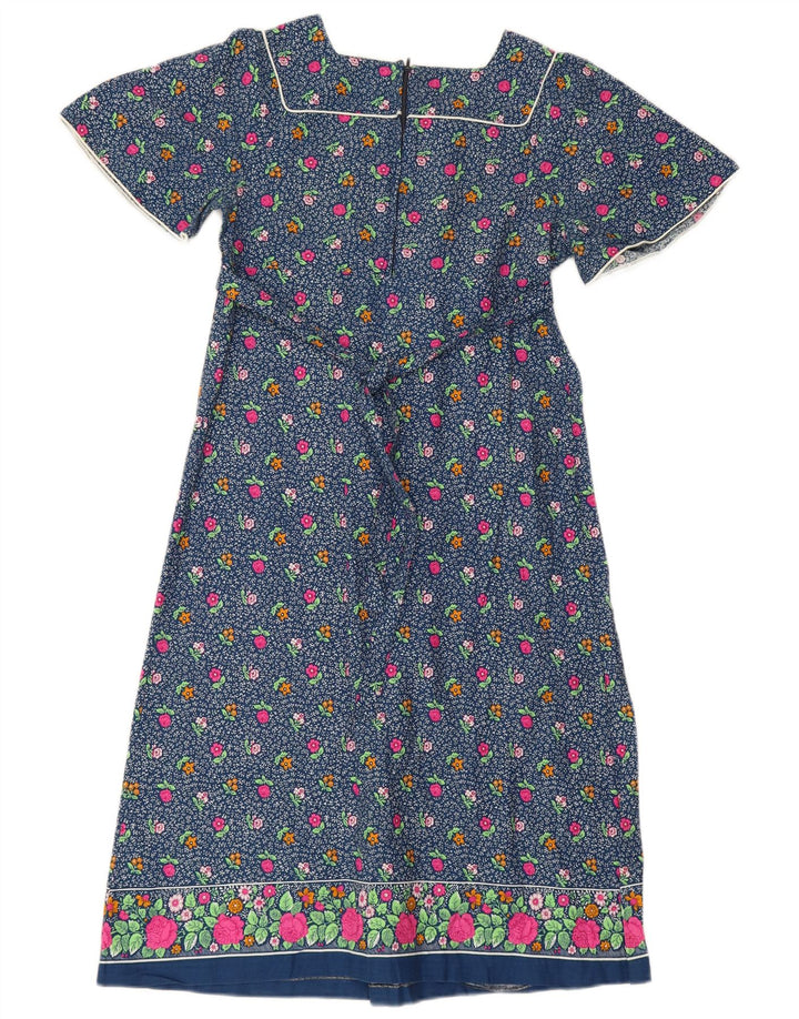 Nuova Moda Vestido Maxi Mujer IT 44 Azul Medio Floral