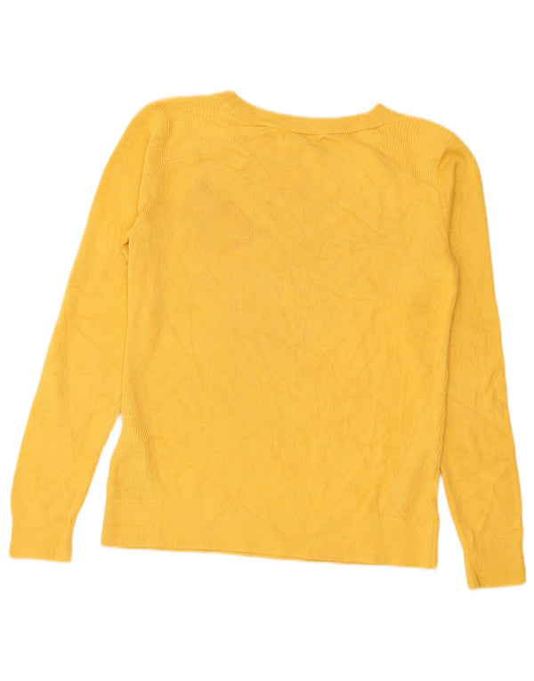 Nautica Suéter de gran tamaño con cuello barco para mujer UK 6 XS Algodón amarillo