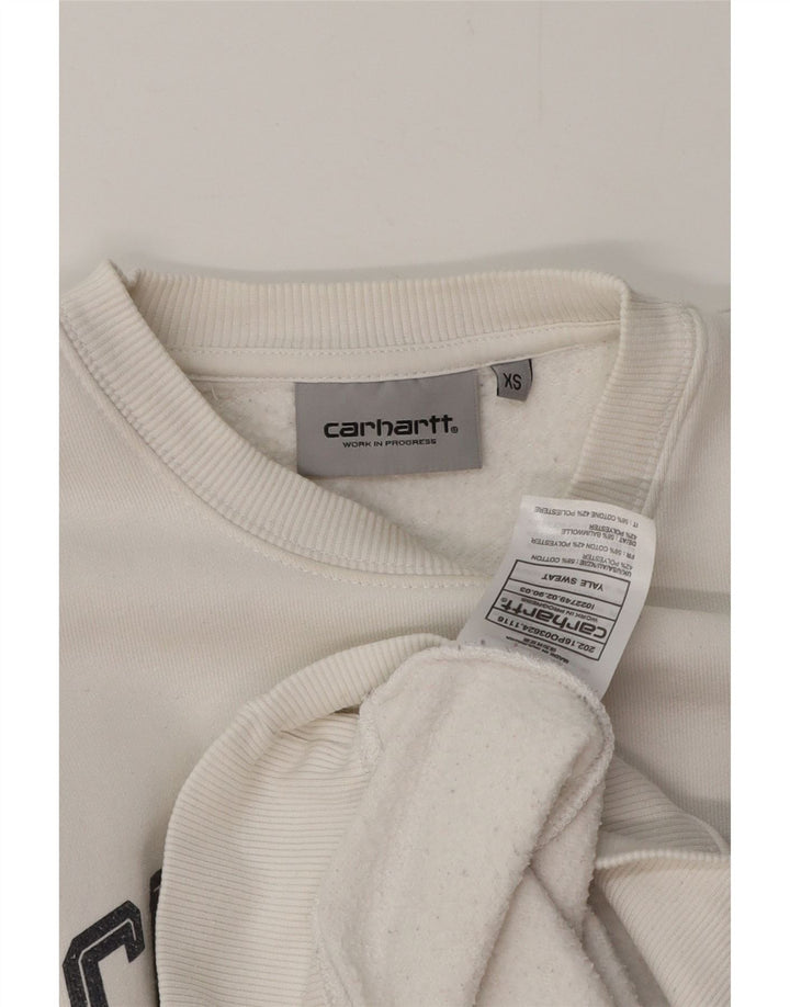 CARHARTT Sudadera Estampada Hombre XS Algodón Blanco
