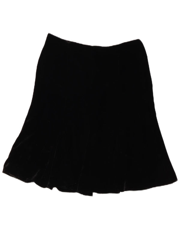 LUISA SPAGNOLI Falda trompeta de terciopelo para mujer IT 44 Medium W30 Viscosa negra