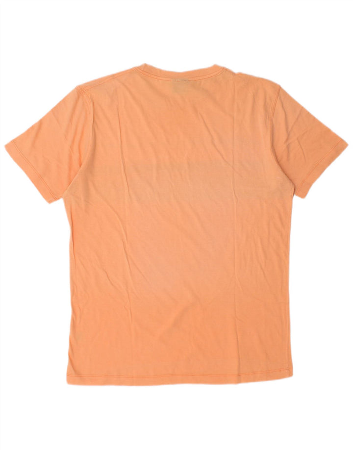 TRUSSARDI Hombre Camiseta Top Medium Naranja Colorblock