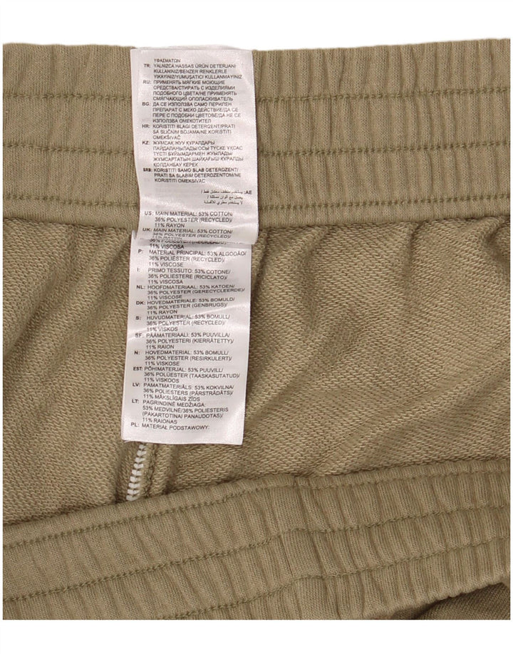 Adidas - Pantalones cortos deportivos para hombre, talla grande, color caqui, algodón