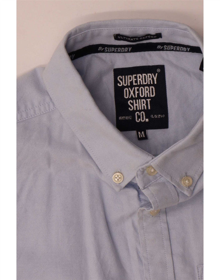 Superdry Camisa De Manga Corta De Algodón Azul Medio