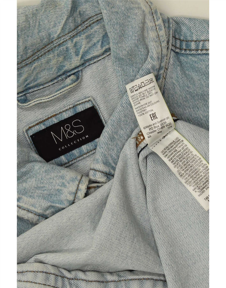 Marks & Spencer Chaqueta vaquera para mujer UK 38 6XL Algodón azul