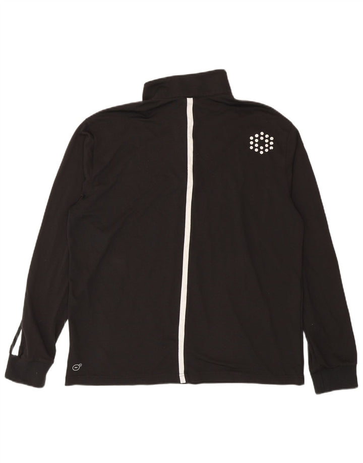 Puma - Chándal con cremallera y cuello para hombre, talla grande, poliéster negro