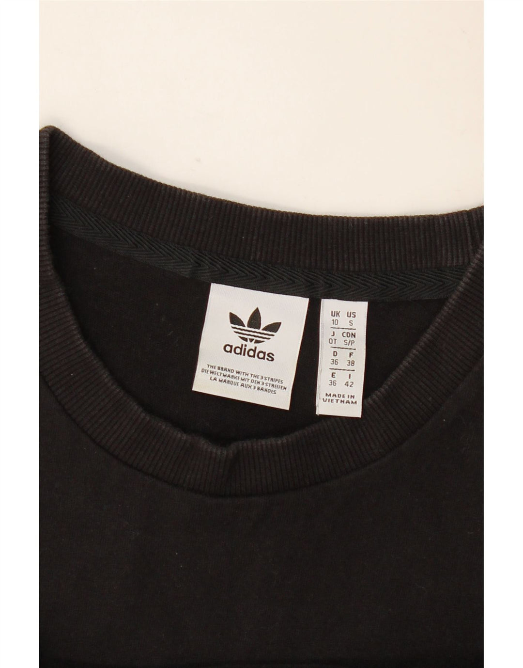 Adidas Camiseta extragrande para mujer UK 10 Small Black