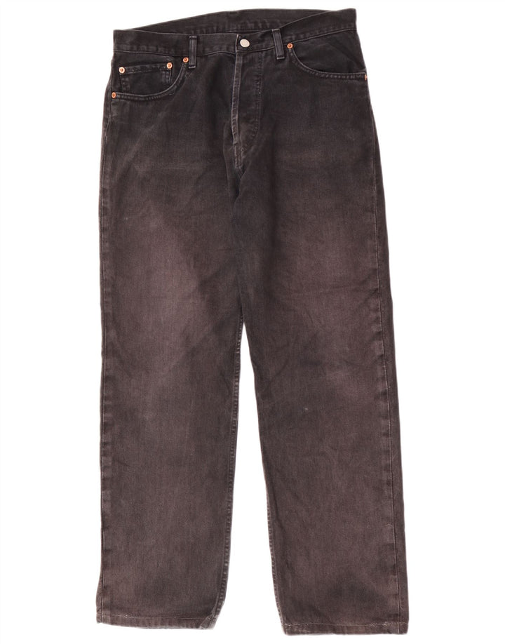 Vaqueros Levi's Mujer Rectos W36 L31 Algodón Negro