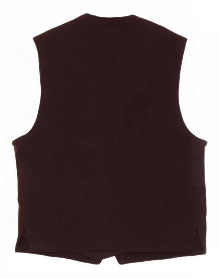 Chaleco vintage para hombre pequeño marrón