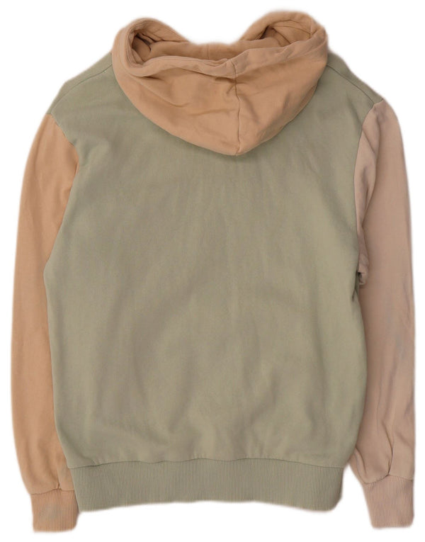 Karl Kani Jersey con capucha extragrande y gráfico para mujer UK 6 XS Bloque de color verde