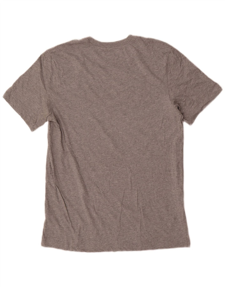 Nike - Camiseta gráfica para hombre, parte superior de algodón gris medio