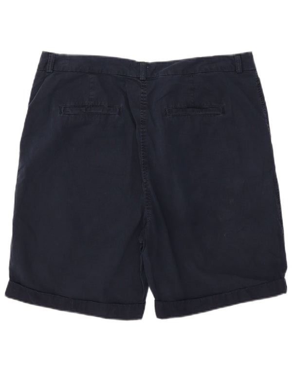 Marks & Spencer Pantalones cortos chinos para hombre UK 16 Large W34 Azul marino Algodón