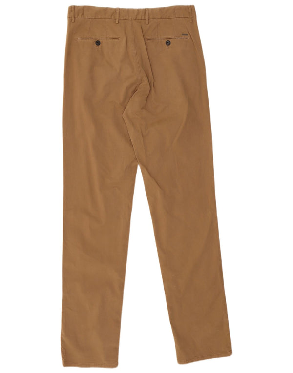 Massimo Dutti Pantalón Chino Slim Fit Hombre EU 40 Medium W31 L31 Beige