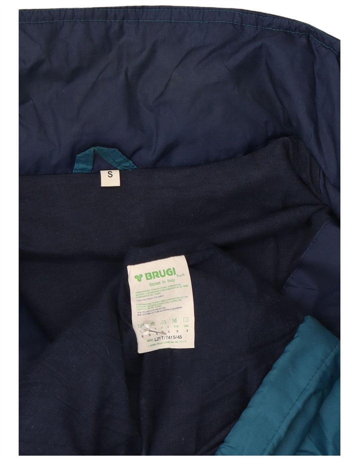 Brugi Hombre Chaqueta De Chándal Con Capucha Small Azul Marino Colorblock