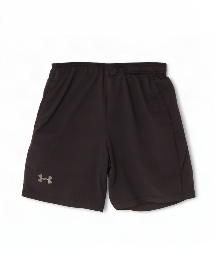 Under Armour Pantalones cortos deportivos para hombre poliéster negro grande
