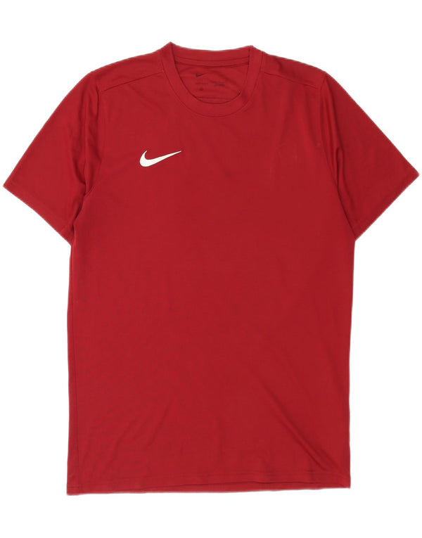 Nike Mens Dri Fit Camiseta Top Grande Poliéster Borgoña