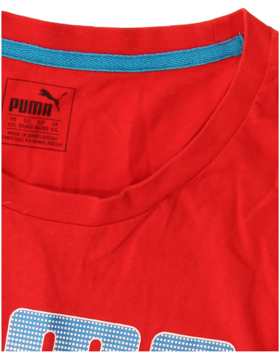 Puma Camiseta gráfica para hombre Top 2XL Rojo