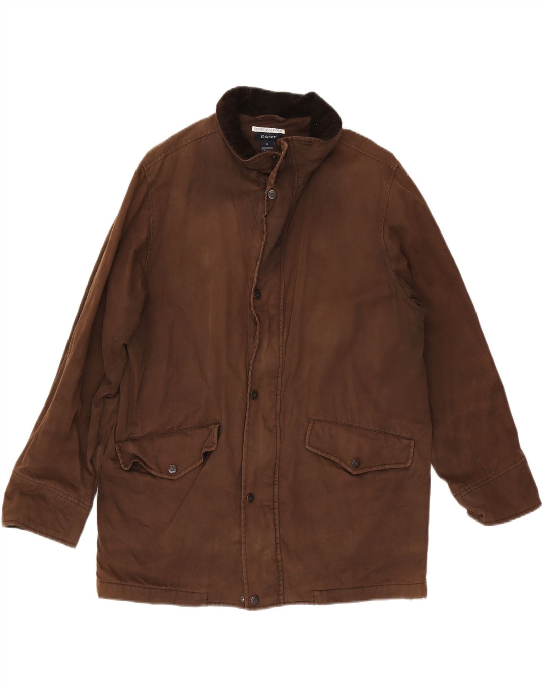 Gant Chaqueta utilitaria con capucha para hombre UK 38 Algodón marrón medio