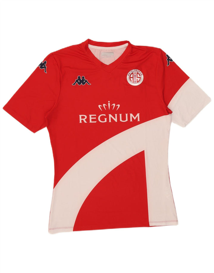 Kappa Hombre Camiseta Gráfica Top XL Rojo Colorblock Poliéster