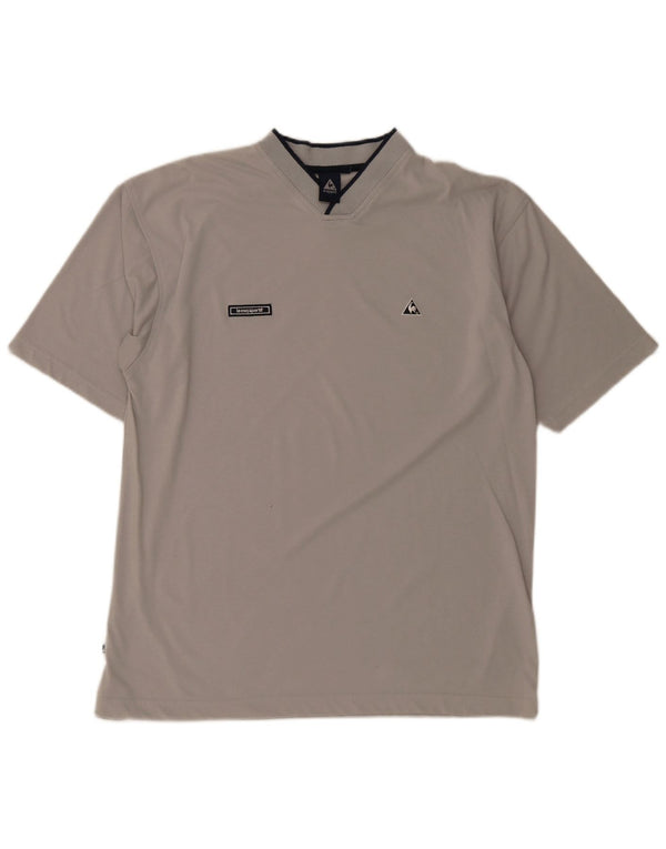 Camiseta Le Coq Sportif Hombre Top Grande Gris Poliéster