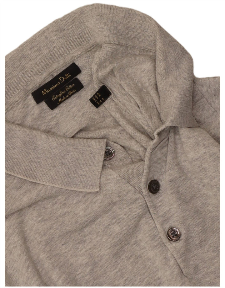 Polo Massimo Dutti Hombre Gris Medio Moteado