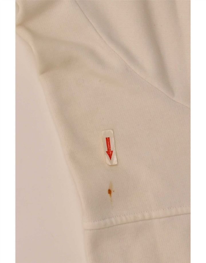 Nike - Chaqueta de chándal para mujer, talla 10/12, algodón blanco mediano