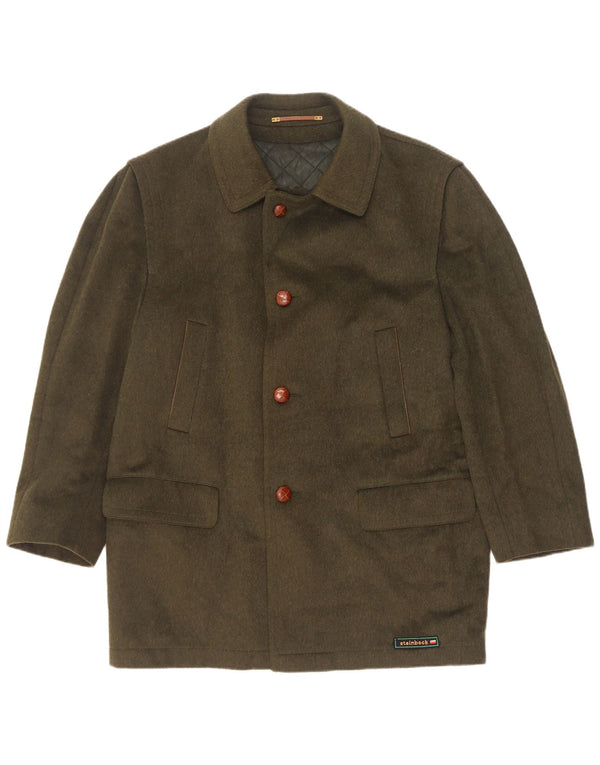 Abrigo Steinbock para hombre IT 48 Lana caqui mediana
