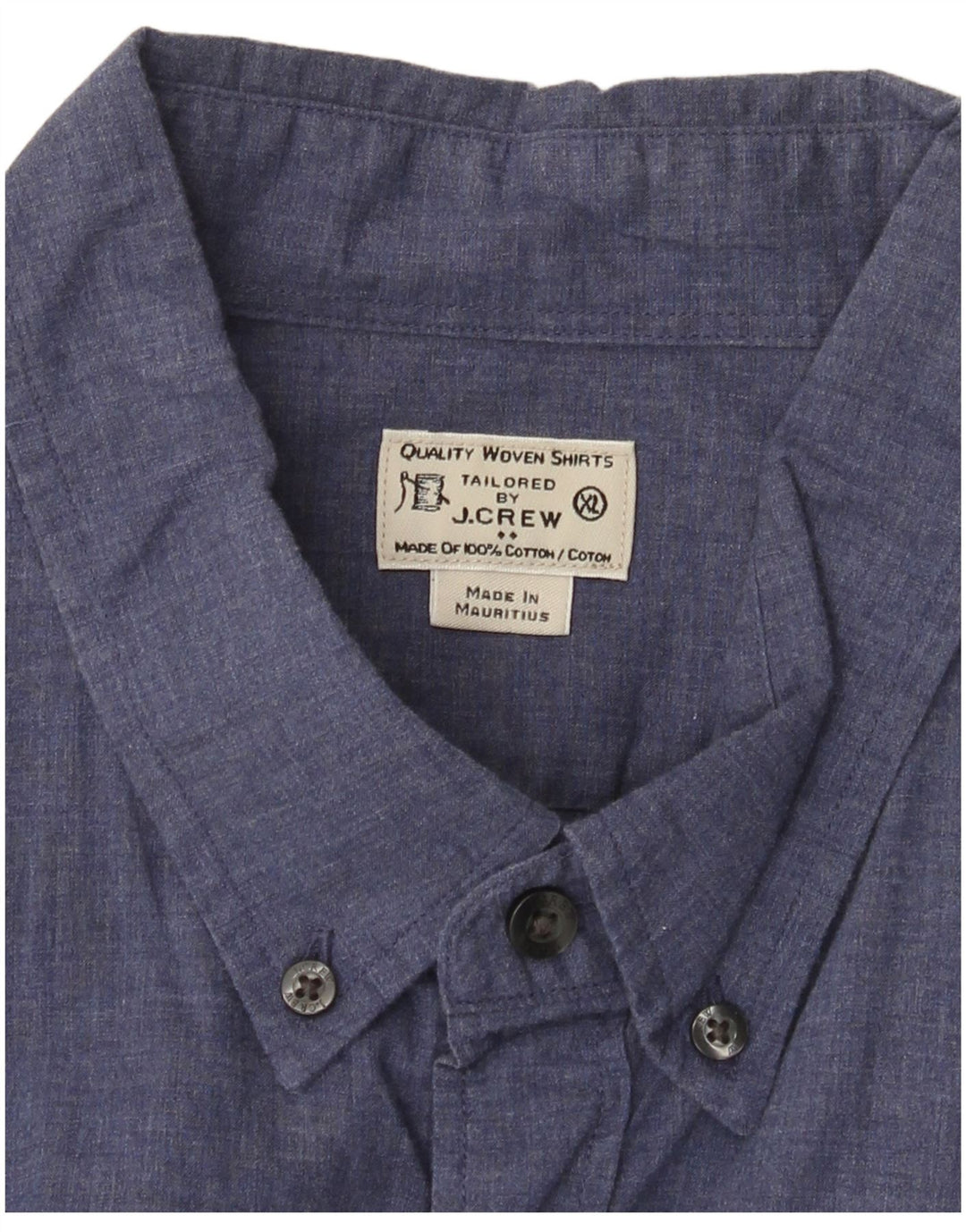 J. CREW Camisa Hombre XL Algodón Azul