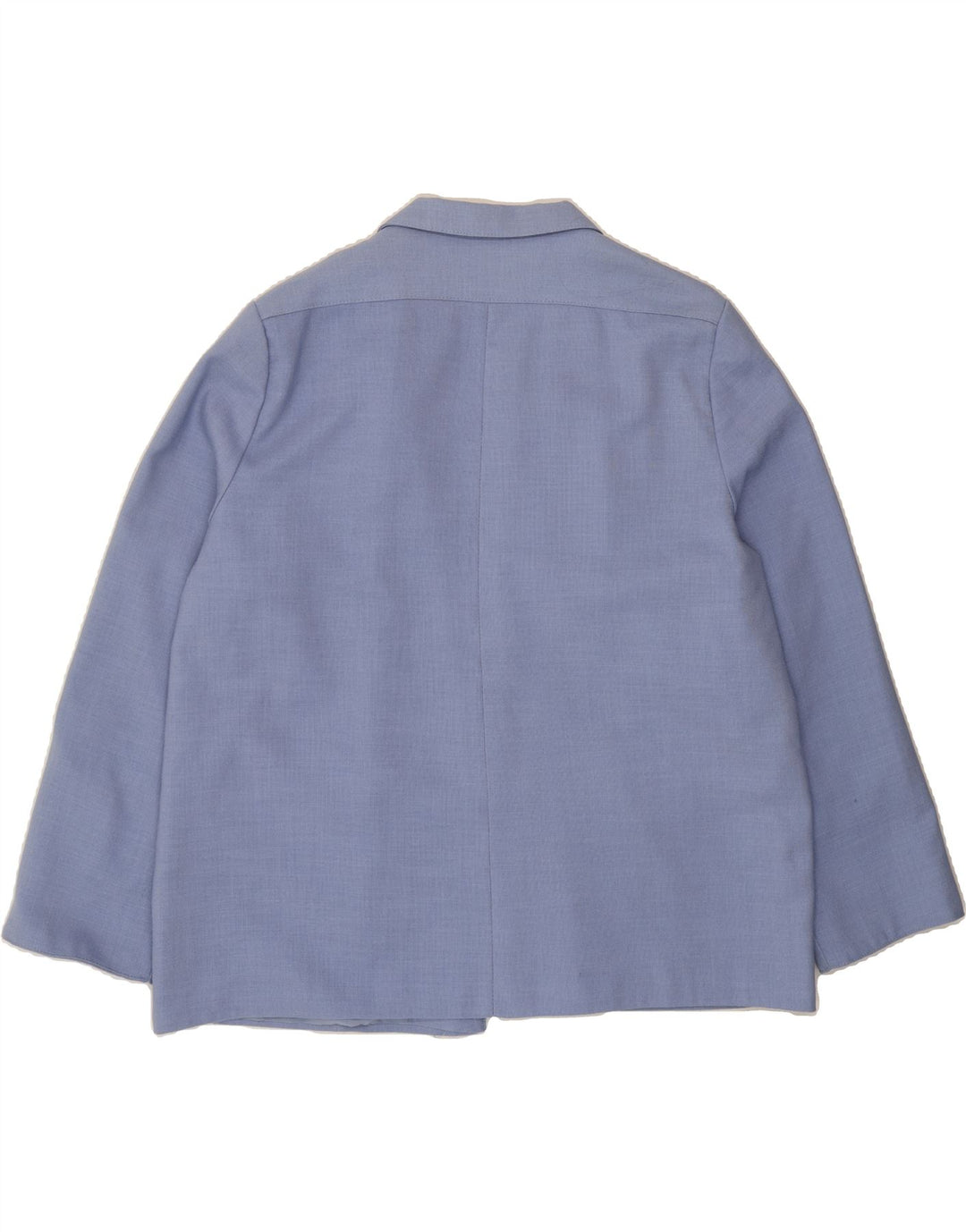 VINTAGE Womens Oversized Open Blazer Jacket UK 18 XL Blue Polyester Vintage Vintage and Second-Hand Vintage from Messina Hembry 