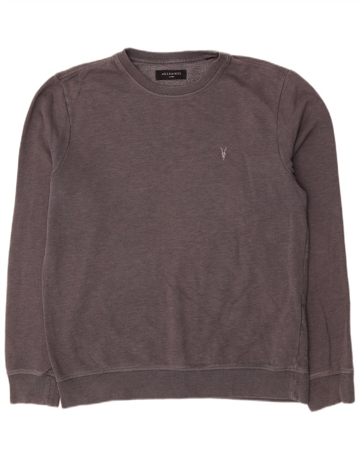 All Saints - Sudadera para hombre, talla grande, algodón gris
