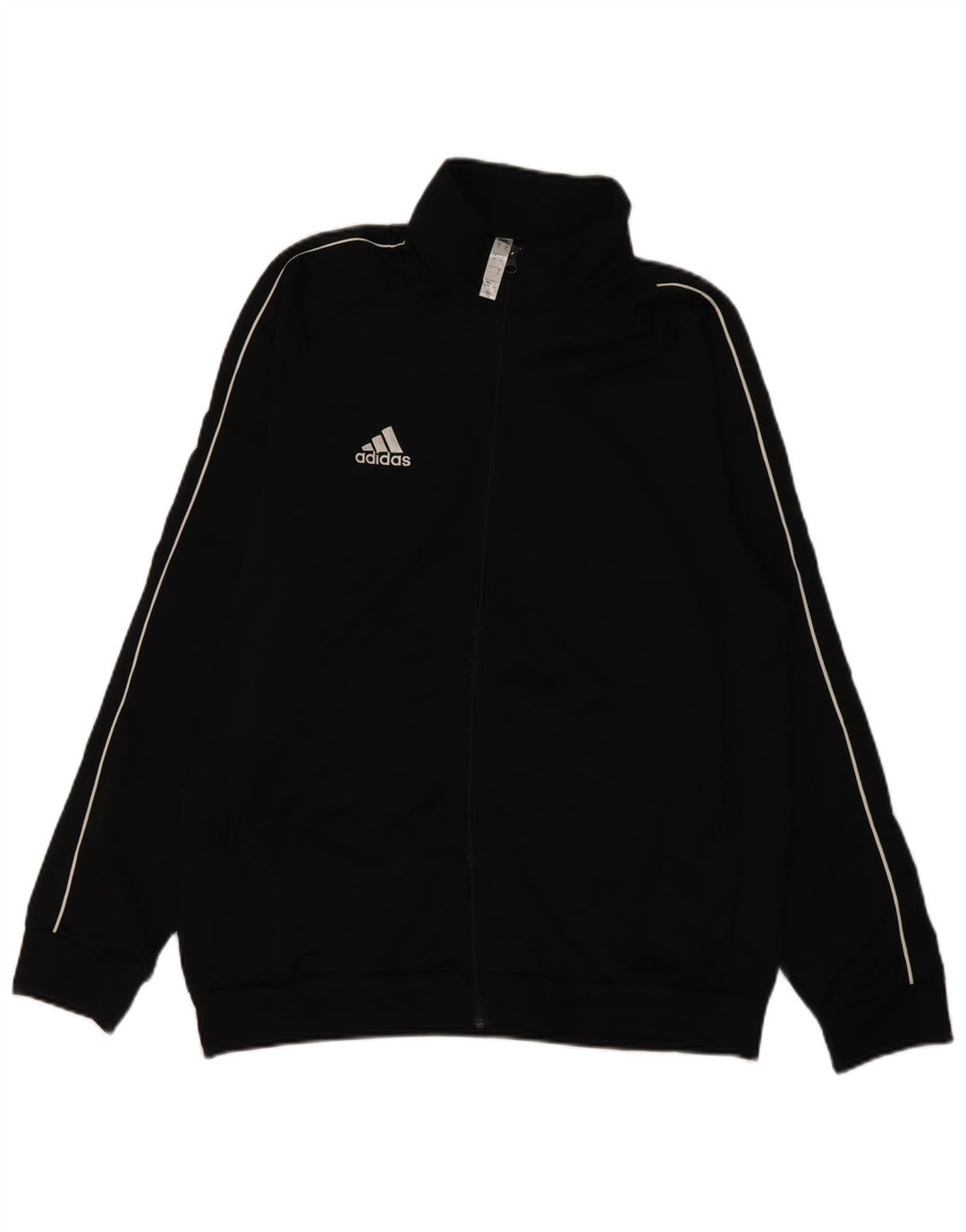 ADIDAS Mens Tracksuit Top Jacket XL Black Polyester