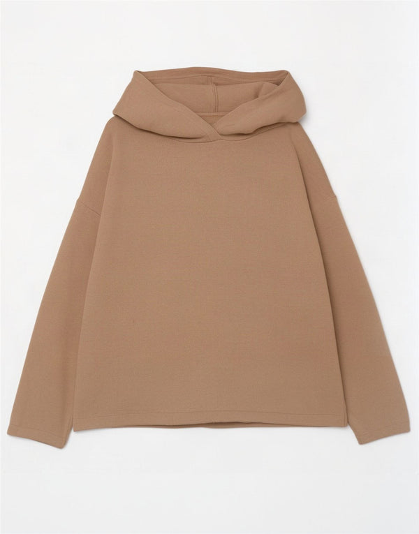 Jack Wills Suéter de gran tamaño con capucha para mujer UK 12 Medium Beige