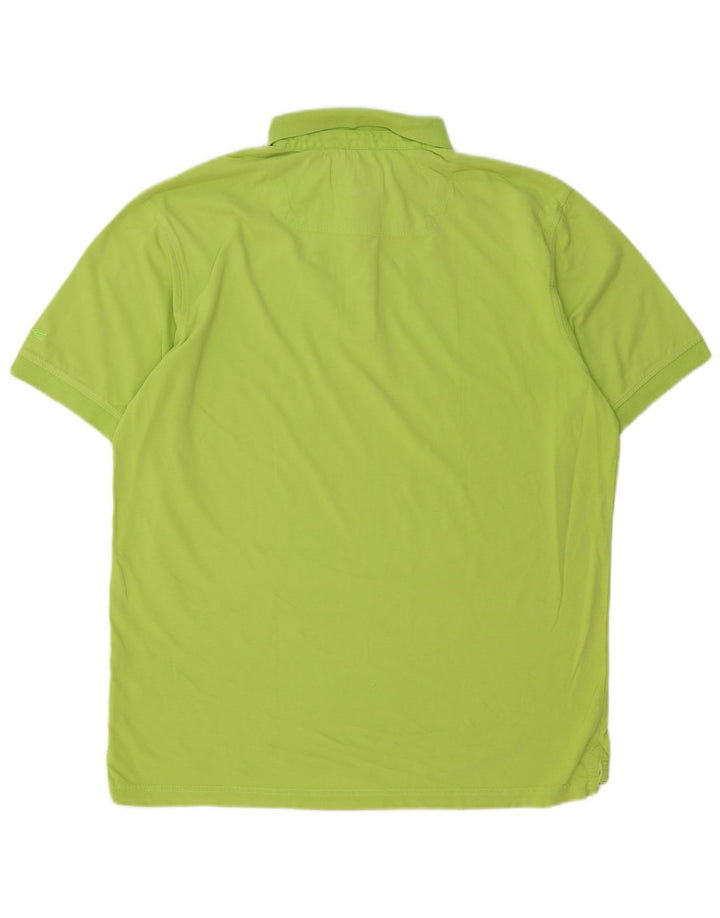 Camel Active Polo gráfico para hombre XL Algodón verde