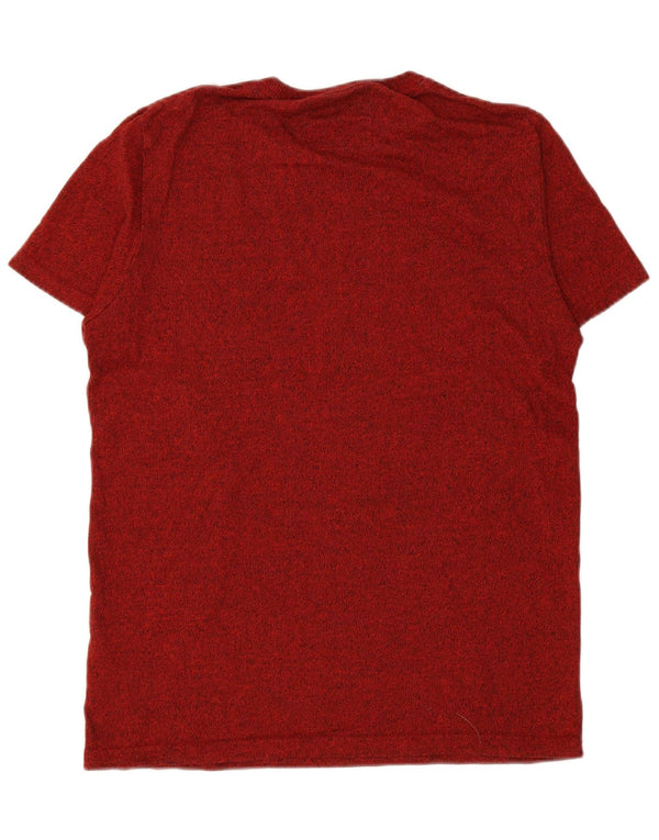 SUPERDRY Camiseta gráfica para hombre Top grande de algodón rojo