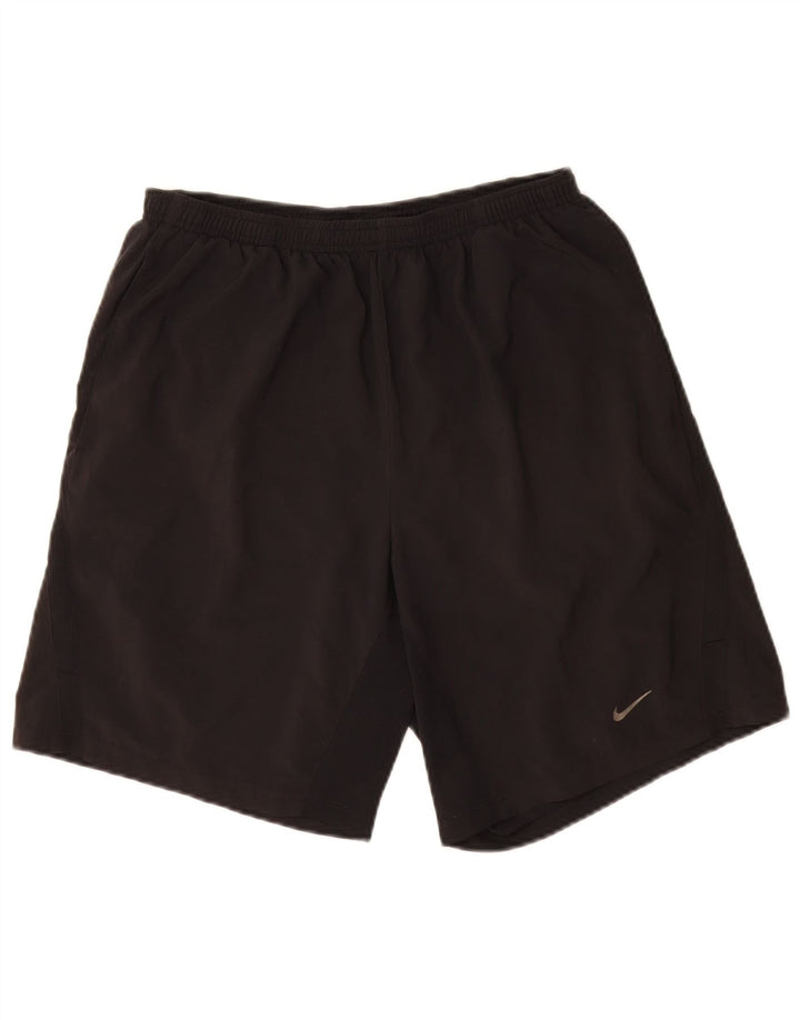 Pantalones cortos deportivos Nike Dri Fit para hombre Poliéster negro mediano