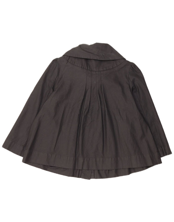 Topshop Chaqueta Bomber de Manga 3/4 para Mujer UK 44 Grande Algodón Negro