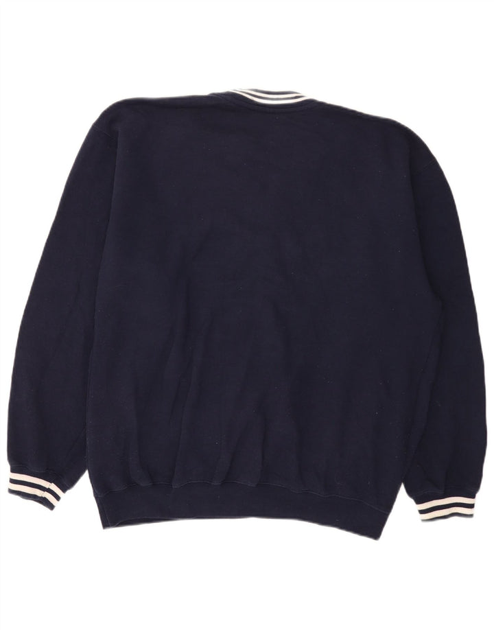 Sudadera Reebok Hombre Graphic Jumper Medium Azul Marino Poliéster