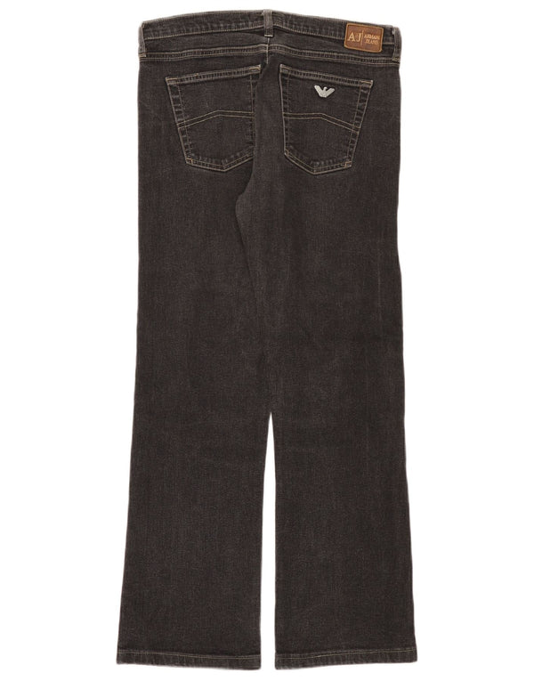 Vaqueros Armani Mujer Bootcut W29 L28 Algodón Negro