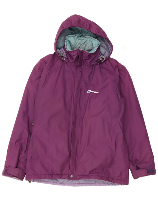 Berghaus Chaqueta cortavientos con capucha para mujer UK 42 Medium Purple Nylon