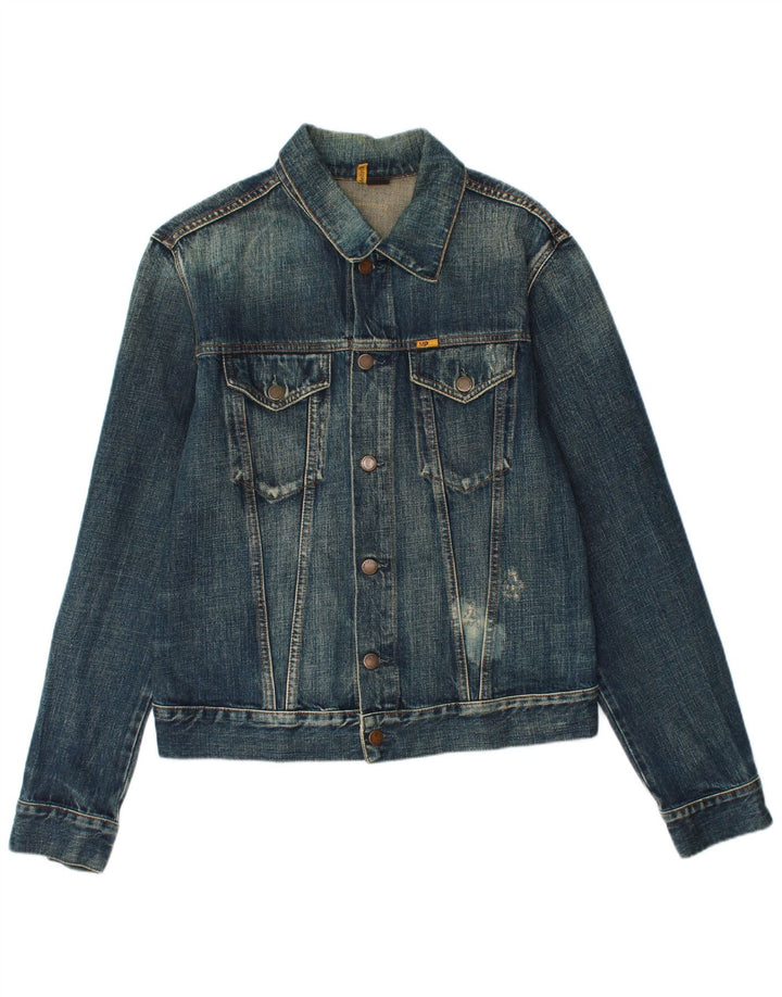 MELTIN' POT Chaqueta vaquera para hombre Reino Unido 40 Algodón azul grande