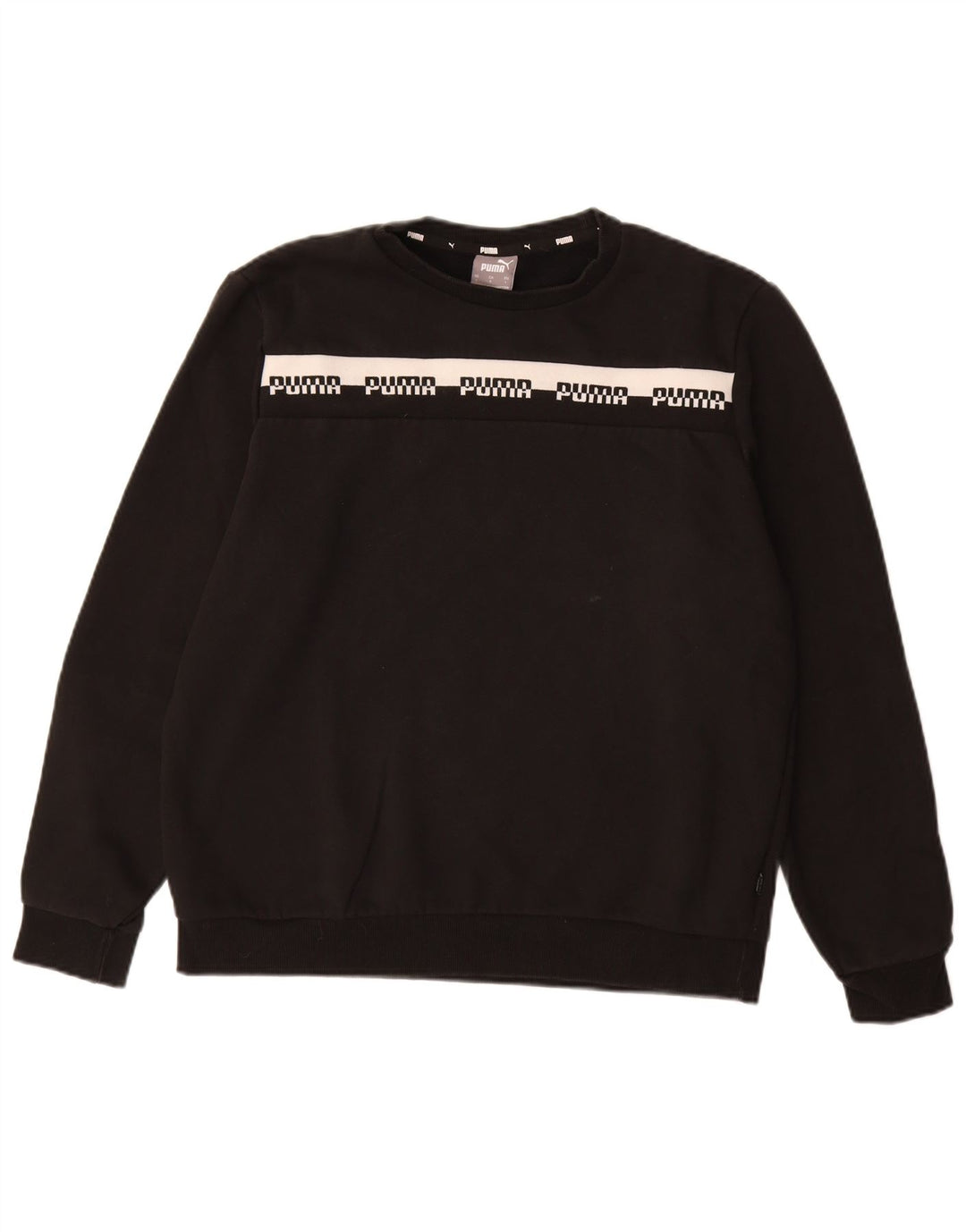 PUMA Sudadera con gráfico para Hombre Jersey Grande de algodón Negro