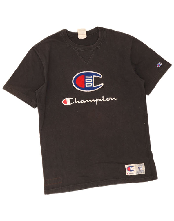Champion Camiseta gráfica para hombre Top Medium Black Cotton