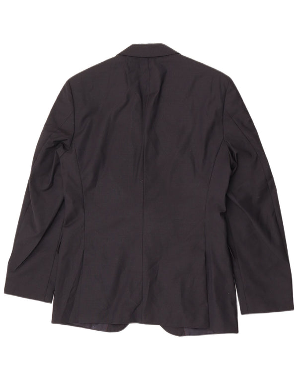 Hugo Boss Chaqueta tipo blazer de 2 botones para hombre UK 46 Small Azul marino Viscosa