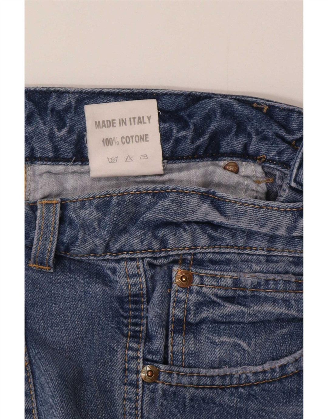 Vaqueros rectos para mujer Roy Rogers W30 L34 Algodón azul