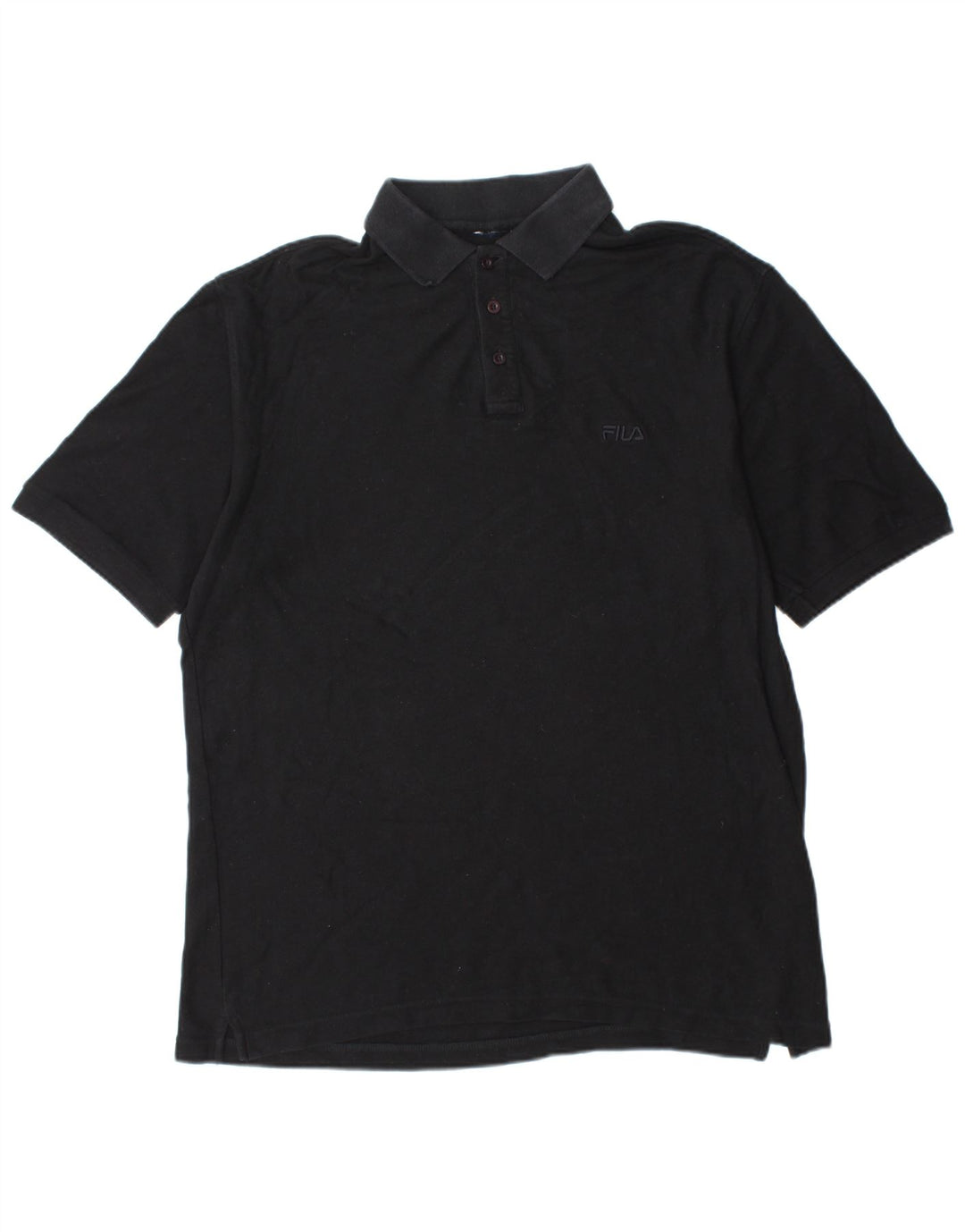 FILA Polo Hombre XL Algodón Negro