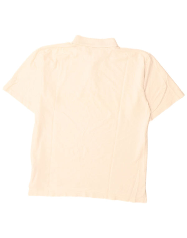 Adidas Polo para hombre UK 42/44 Grande Blanco Algodón