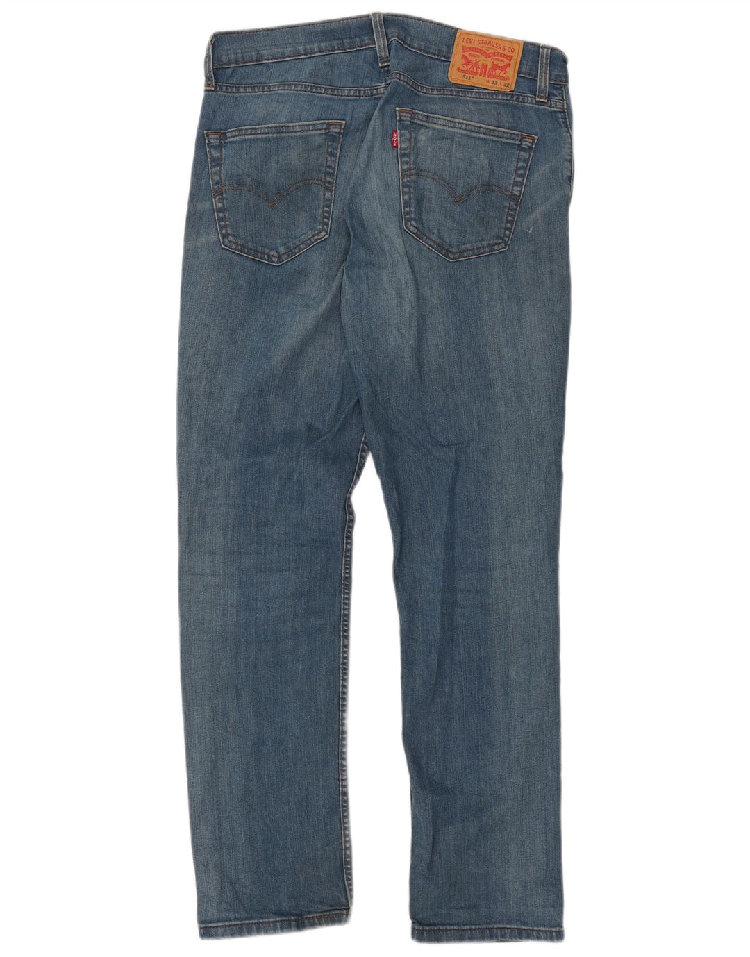 Levi's Hombre 511 Slim Jeans W33 L32 Algodón Azul