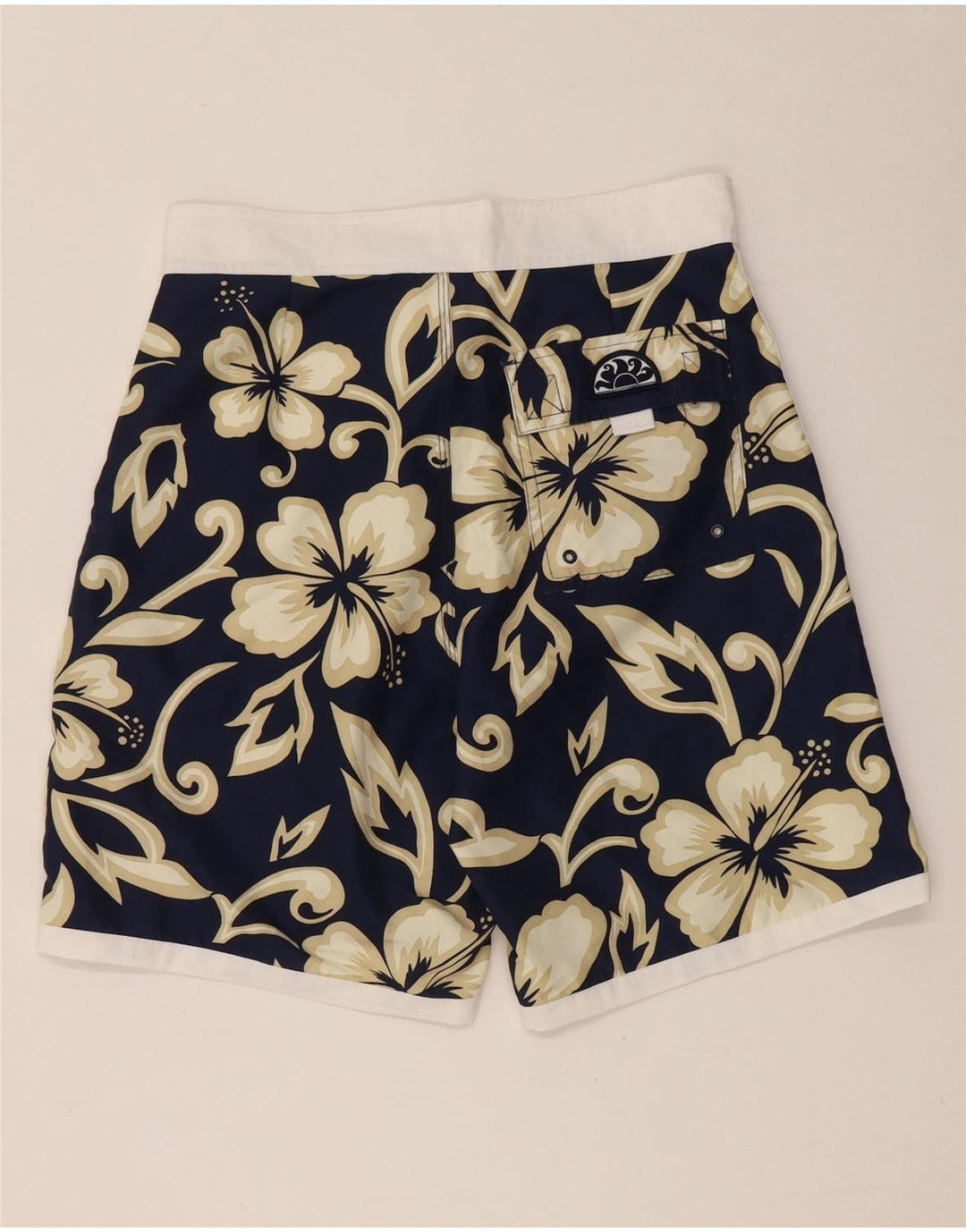 Sundek Bañador Hombre Pequeño Poliéster Floral Azul Marino