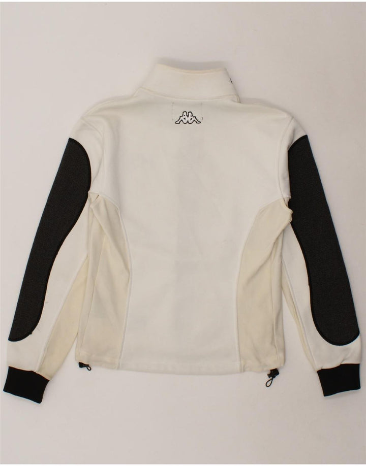 KAPPA Womens Special Edition Tracksuit Top Jacket UK 14 Medium White Vintage Kappa and Second-Hand Kappa from Messina Hembry 