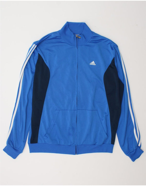 Adidas - Chaqueta de chándal para hombre, talla 48/50, poliéster, color azul